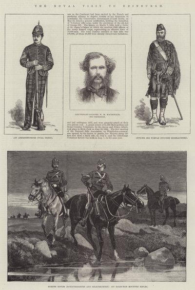 La visita reale a Edimburgo da Frank Dadd